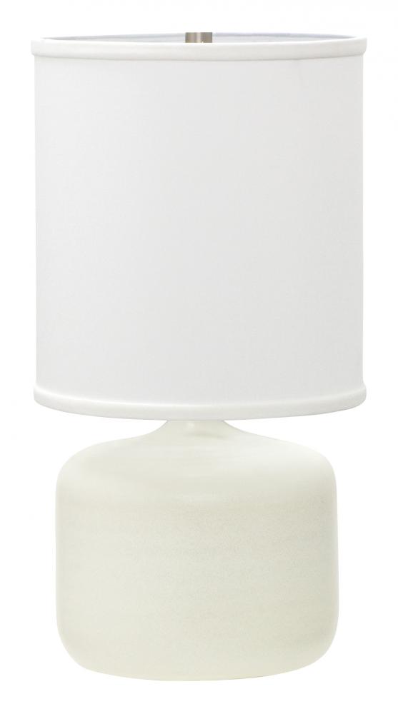 Scatchard 19.5" Stoneware Table Lamps in White Matte