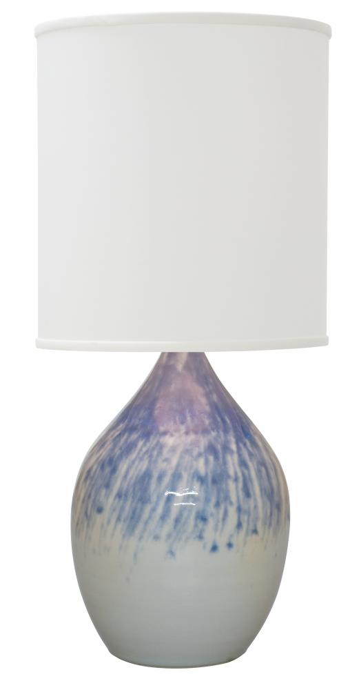 Scatchard 20.5" Stoneware Table Lamps in Decorated Gray