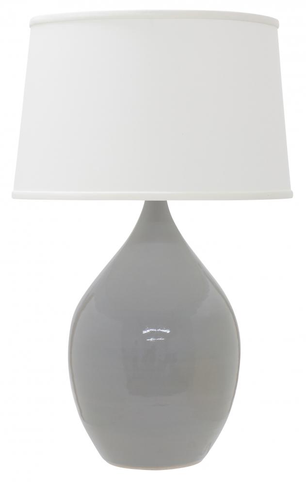 Scatchard 18.5" Stoneware Table Lamps in Gray Gloss