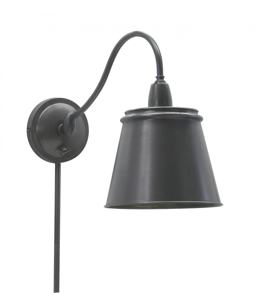 Hyde Park Wall Swings Oil Rubbed Bronze W/Metal Shade