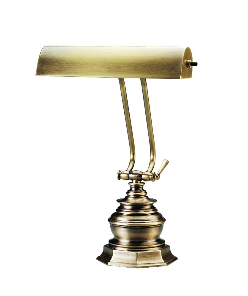 Desk/Piano Lamp 10" In Antique Brass