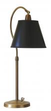 House of Troy HP750-WB-BP - Hyde Park Table Lamps Weathered Brass W/Black Parchment