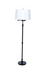 House of Troy KL300-BLK - Killington Black 6-Way Floor Lamps with Hardback Shade