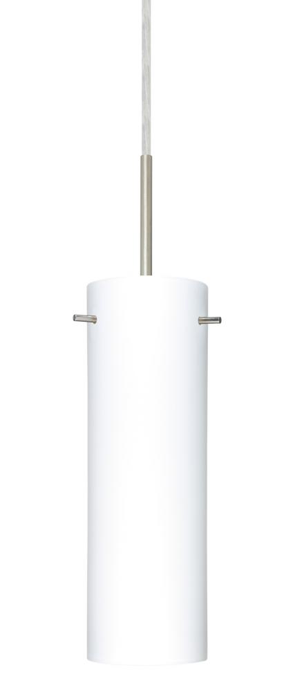 Besa Copa Pendant Satin Nickel Opal Matte 1x40W Halogen