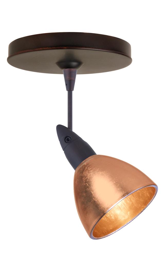 Besa Spotlight Divi Bronze Copper Foil 1x50W Halogen Mr16