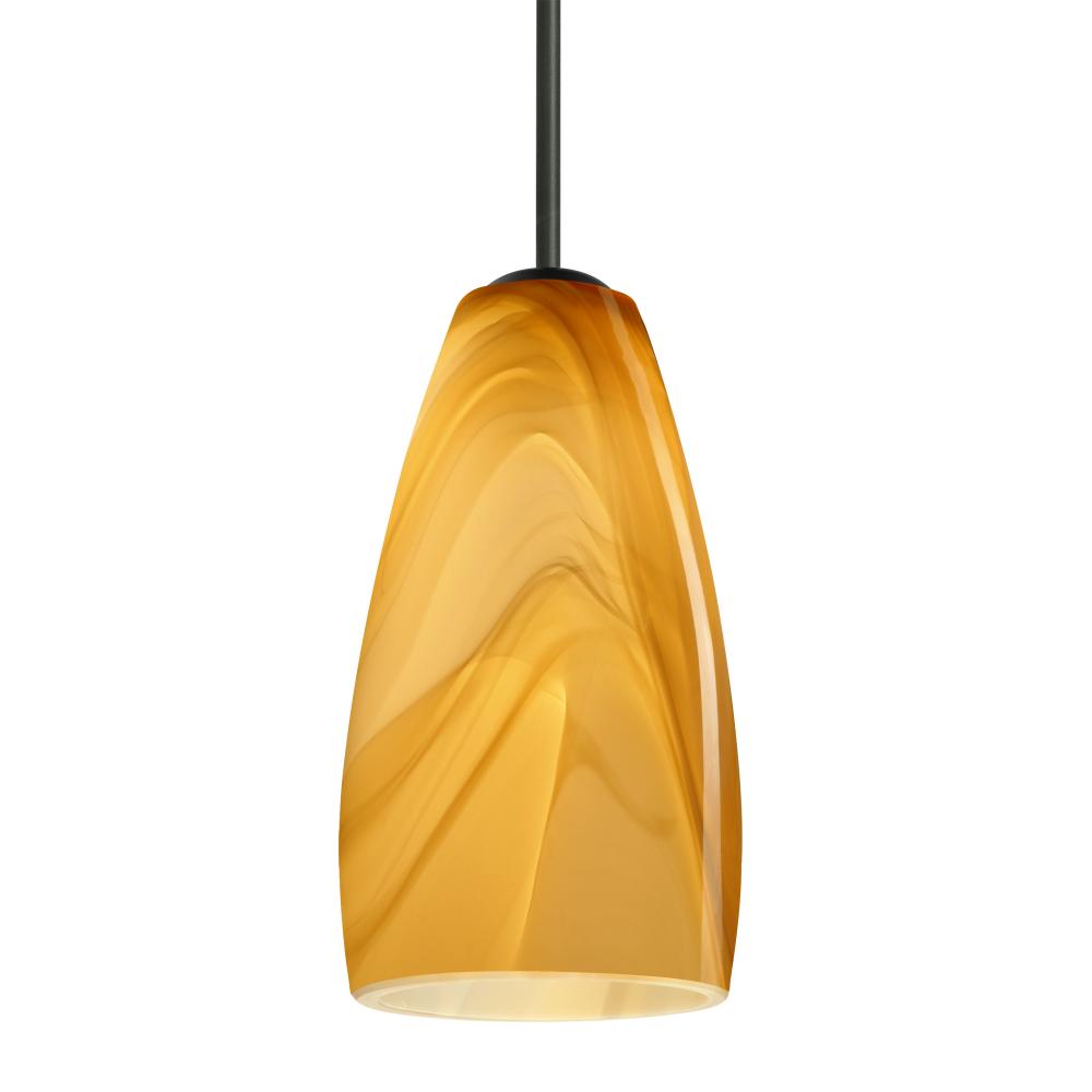 Besa Chrissy Pendant For Multiport Canopy Black Honey 1x50W MAX E12 Base