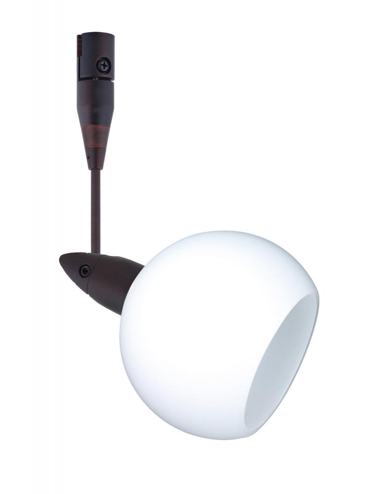 Besa Spotlight With 12" Stem Palla 3 Bronze Opal Matte 1x35W Halogen Mr11