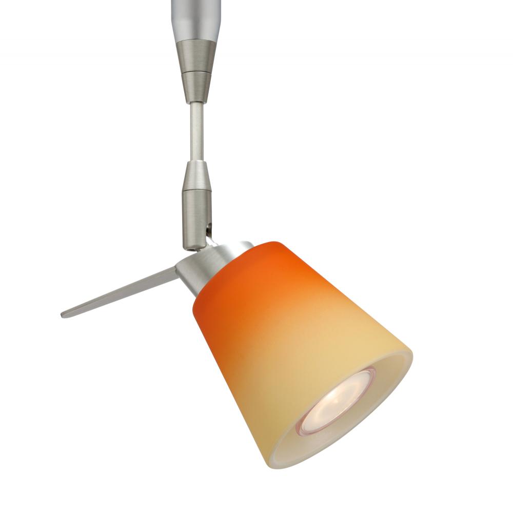 Besa Spotlight Canto 3 Satin Nickel Bicolor Orange/Pina 1x3W LED