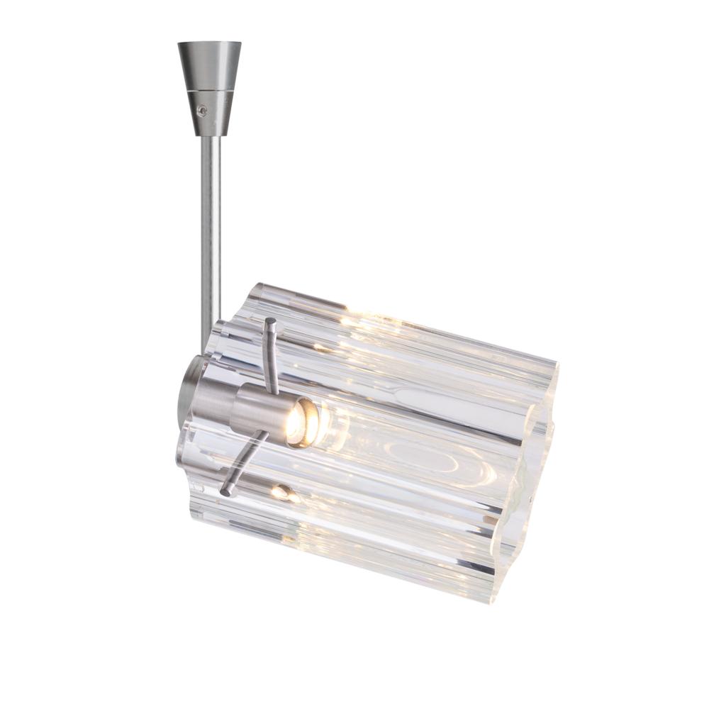 Besa Ice 4 Spotlight, Clear Glass, Black Finish, 1x35W MAX GY6.35 Base