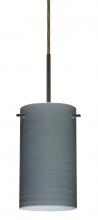 Besa Lighting 1BC-4404TN-HAL-BR - Besa Stilo 7 Pendant Bronze Titan 1x40W G9