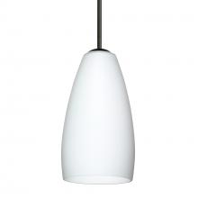 Besa Lighting 1BT-150907-MED-BK - Besa Chrissy Pendant Black Opal Matte 1x50W MAX E26 Base