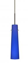 Besa Lighting 1BT-5674CM-BR - Besa Camino Pendant Bronze Cobalt Blue Matte 1x40W Halogen