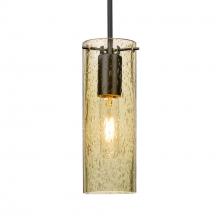 Besa Lighting 1JC-JUNI10GD-BK - Besa, Juni 10 Cord Pendant, Gold Bubble, Black, 1x60W MAX E26 Base