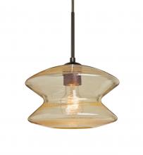 Besa Lighting 1JC-ZENGD-BR - Besa, Zen Cord Pendant, Gold Bubble, Bronze Finish, 1x60W Medium Base