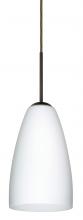 Besa Lighting 1JT-151107-BR - Besa Riva 9 Pendant Bronze Opal Matte 1x75W Medium Base