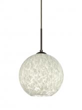 Besa Lighting 1JT-COCO819-LED-BR - Besa Coco 8 Pendant, Carrera, Bronze Finish, 1x9W LED