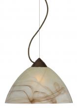 Besa Lighting 1KX-420183-BR - Besa Tessa Cable Pendant Mocha Bronze 1x75W Medium Base