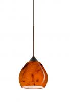 Besa Lighting 1XT-5605HB-LED-BR - Besa Pendant Tay Tay Bronze Habanero 1x5W LED