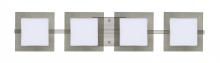 Besa Lighting 4WS-7735SM-SN - Besa Wall Alex Satin Nickel Opal/Smoke 4x50W G9