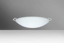 Besa Lighting 841725-MED-SN - Besa Ceiling Sonya 13 Satin Nickel Satin Frost 1x100W Medium Base