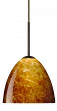 Besa Lighting B-757218-LED-BR - Besa Sasha LED Pendant For Multiport Canopy B Amber Cloud Bronze 1x9W LED