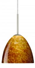 Besa Lighting B-757218-LED-SN - Besa Sasha LED Pendant For Multiport Canopy B Amber Cloud Satin Nickel 1x9W LED