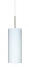 Besa Lighting J-412307-SN - Besa Stilo 10 Pendant For Multiport Canopy Satin Nickel Opal Matte 1x100W Medium Base