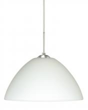 Besa Lighting J-420107-LED-SN - Besa Tessa LED Pendant For Multiport Canopy White Satin Nickel 1x9W LED