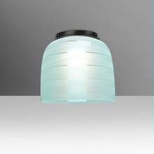 Besa Lighting MITZI7CYC-BK - Besa Mitzi 7 Ceiling, Cyan, Black, 1x60W E26 Base