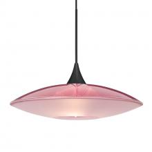 Besa Lighting X-6294RD-BK - Besa Pendant For Multiport Canopy Spazio, Black Finish, Red/Frost 1x50W MAX GY6.35 Base