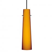 Besa Lighting XP-567480-LED-BK - Besa Camino Pendant Black Amber Matte 1x50W Halogen