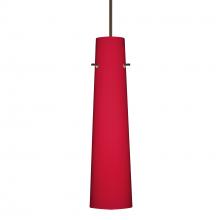 Besa Lighting XP-5674RM-LED-BR - Besa Camino Pendant Bronze Ruby Matte 1x50W Halogen