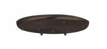 Besa Lighting T29X-BR - Besa 9-Light Round 12V Multiport Canopy, Bronze