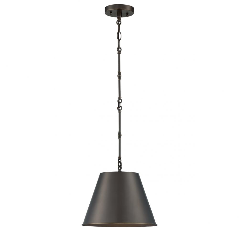 Alden 1-Light Pendant in Old Bronze