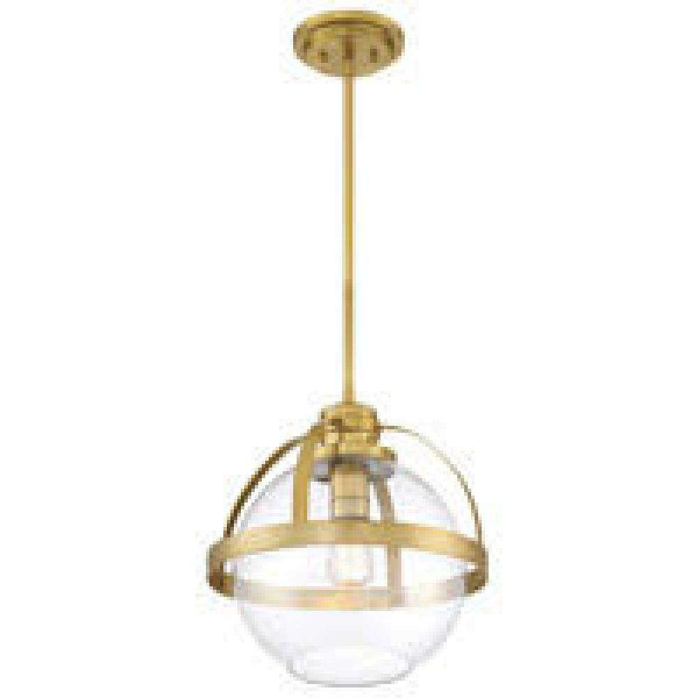 Pendleton 1-Light Pendant in Warm Brass