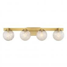 Savoy House 8-1017-4-322 - Darien 4-Light Bathroom Vanity Light in Warm Brass