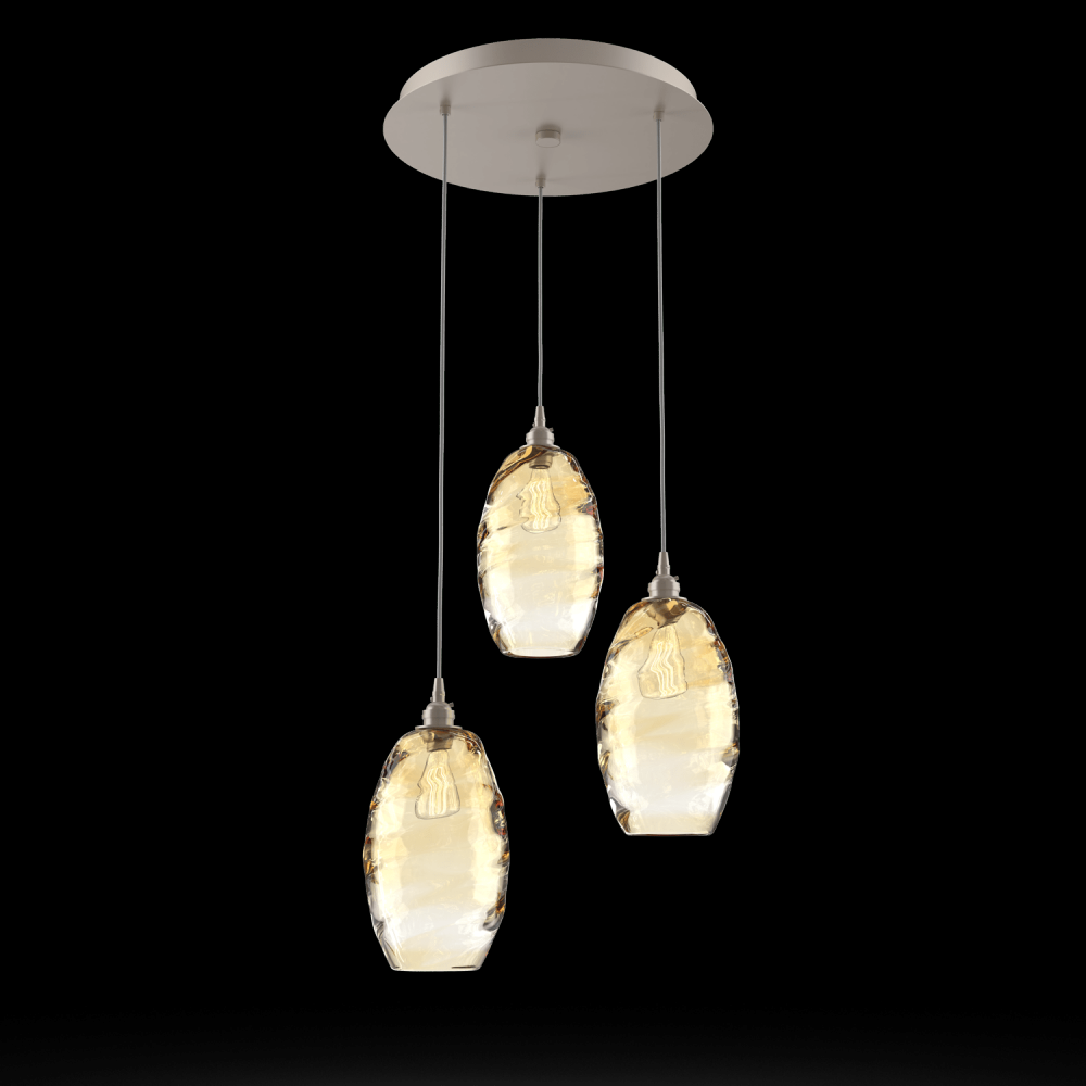 Ellisse Round 3pc Multi-Pendant