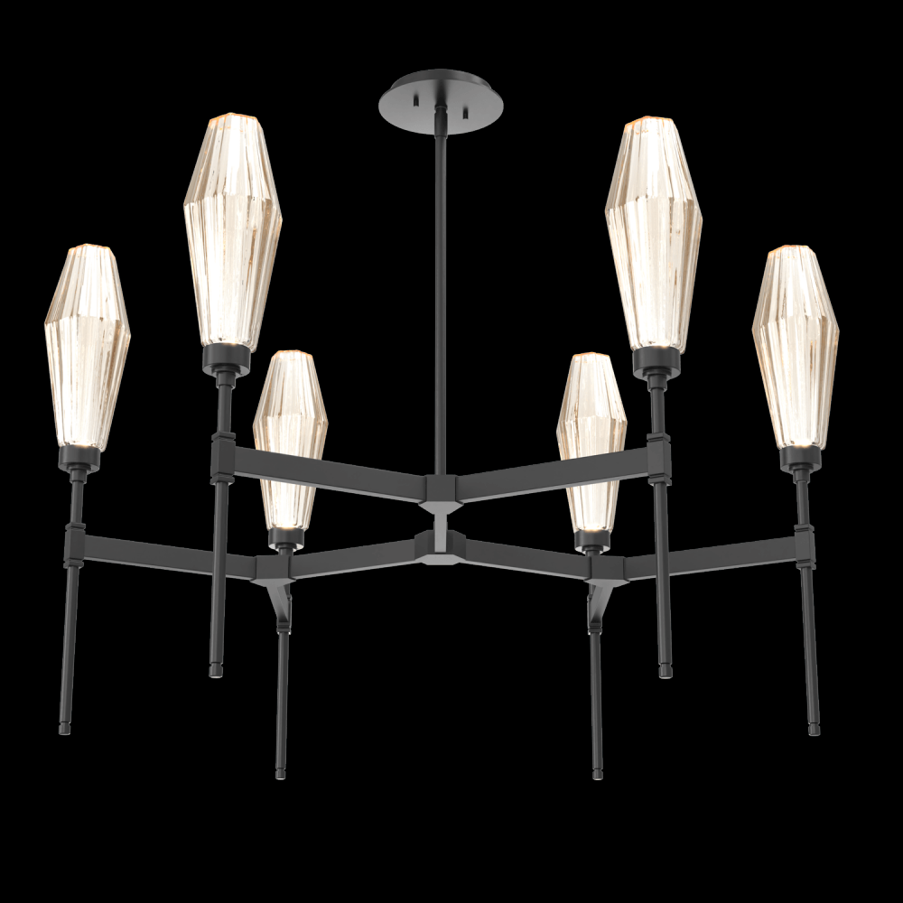 Aalto Round Chandelier-37-Matte Black