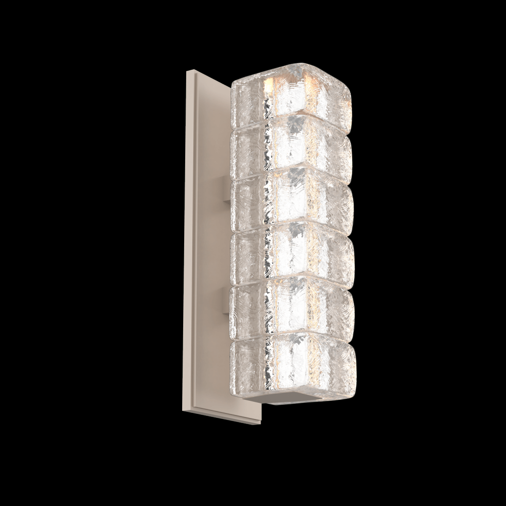 Asscher Sconce-Burnished Bronze-Asscher Clear