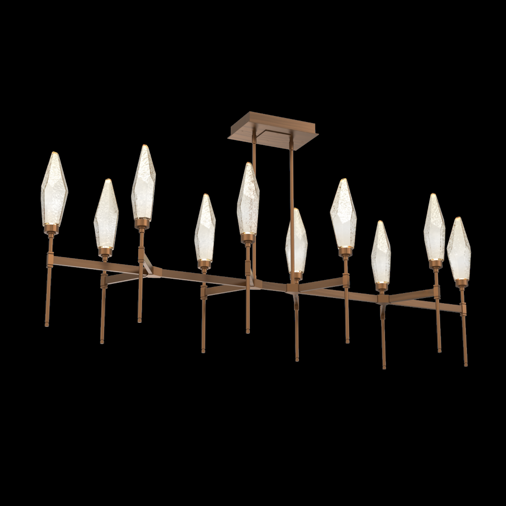 Rock Crystal Linear Suspension-67-Oil Rubbed Bronze