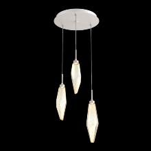 Hammerton CHB0050-03-BS-CA-C01-L3-RTS - Rock Crystal Round Pendant Chandelier - Quick Ship