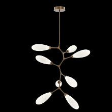 Hammerton CHB0071-VB-FB-WL-001-L3 - Fiori Modern Vine 8 Pc.-Flat Bronze-White Glass Lens