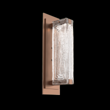 Hammerton IDB0090-01-BB-TL-L1 - Tabulo Sconce-Burnished Bronze-Linea Cast Glass