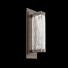 Hammerton IDB0090-01-FB-TL-L3 - Tabulo Sconce-Flat Bronze-Linea Cast Glass