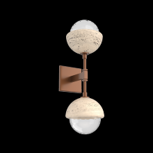 Hammerton IDB0093-02-BB-TC-L1 - Cabochon Double Sconce