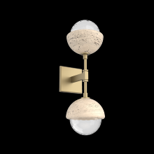 Hammerton IDB0093-02-GB-TC-L1 - Cabochon Double Sconce