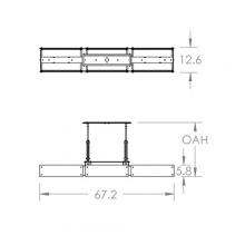 Hammerton PLB0026-0D-GB-IW-001-E2 - Urban Loft Trestle Linear Suspension-0D-Gilded Brass