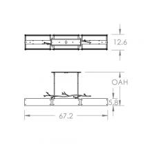 Hammerton PLB0032-0D-FB-FG-001-L3 - Ironwood Linear Suspension-0D-Flat Bronze