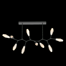 Hammerton PLB0049-BC-MB-RA-001-L1 - Aalto 10pc Branch-Matte Black-Optic Rib Blown Glass