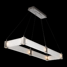 Hammerton PLB0042-R1-MB-CR-CA1-L1 - Parallel Rectangular Chandelier - 48-Matte Black